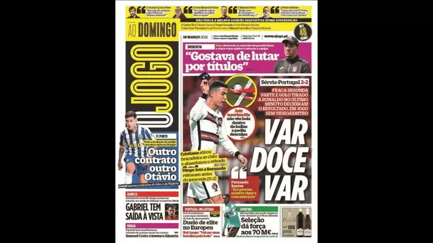 Cristiano Ronaldo protagonizó portadas en Portugal.