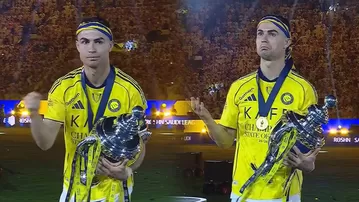 Cristiano Ronaldo realizó POLÉMICO gesto antes de alzar el título