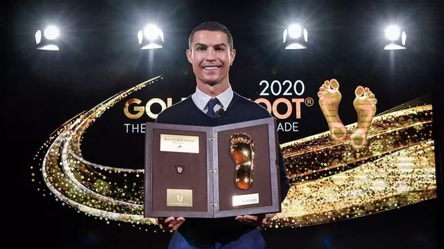 Cristiano Ronaldo recibió el Golden Foot: &quot;Daré siempre lo mejor para seguir marcando&quot;