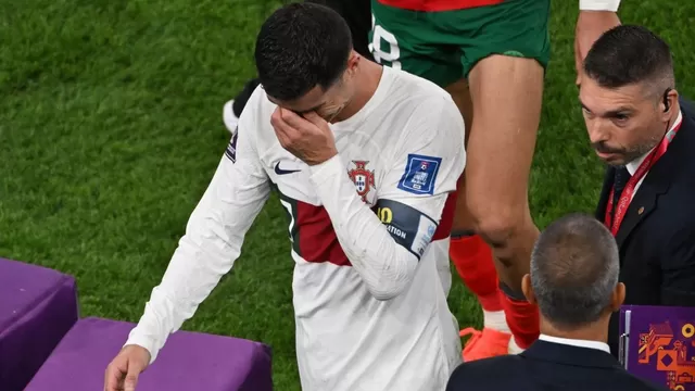 Cristiano Ronaldo rompió en llanto tras la eliminación de Portugal del Mundial