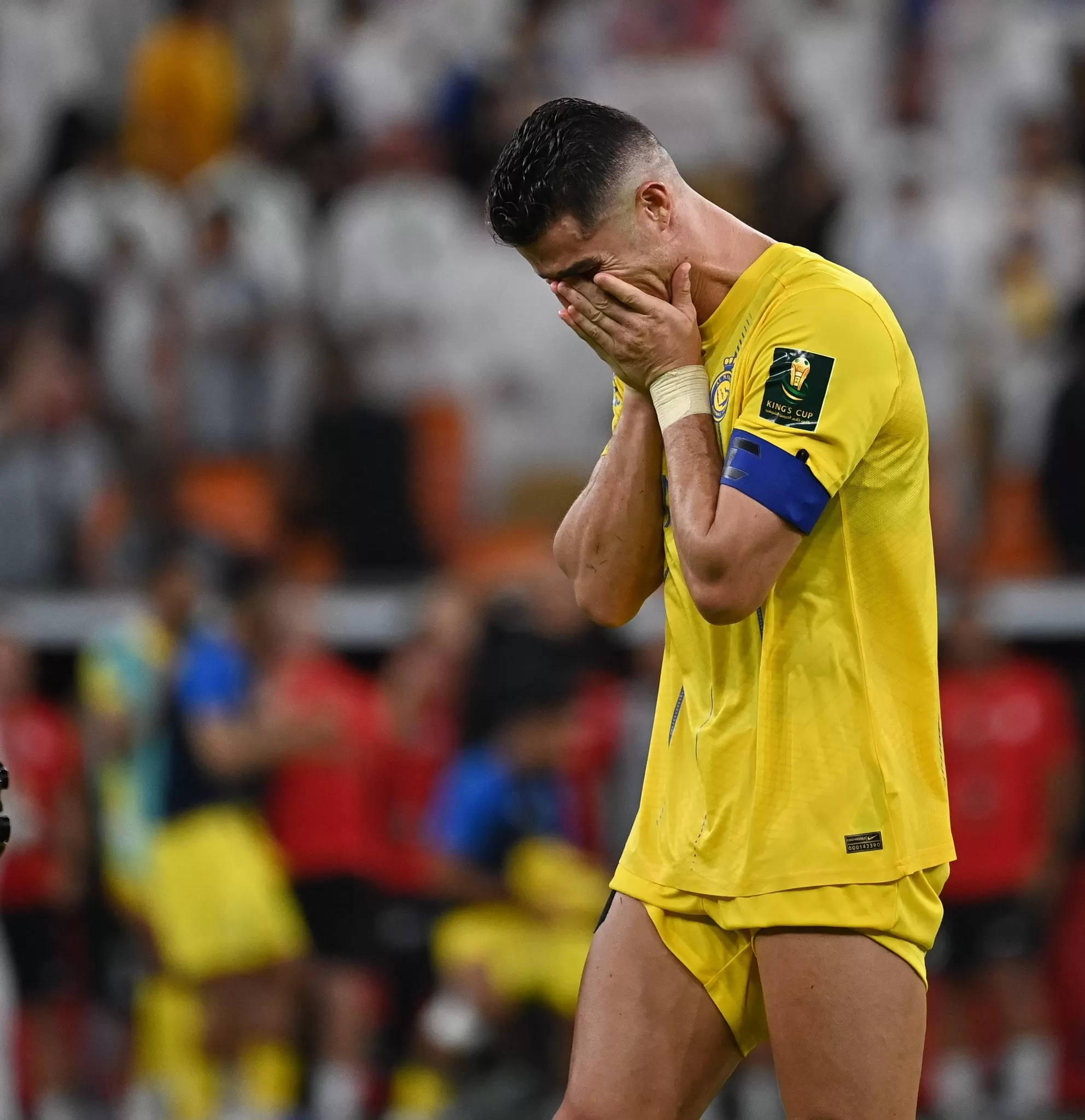 Cristiano Ronaldo rompió en llanto tras la final. | Foto: X