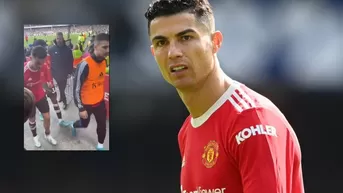 Cristiano Ronaldo se disculpa por tirar al suelo el celular de un hincha del Everton