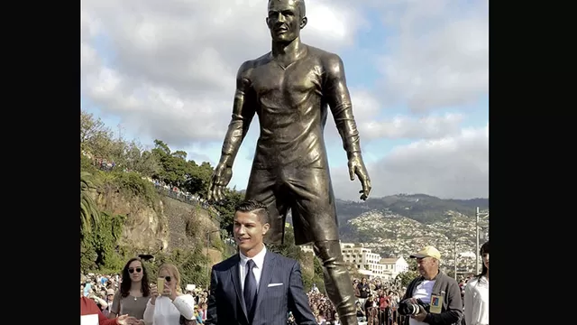 La estatua de Cristiano se encuentra en Madeira, su ciudad natal.-foto-1