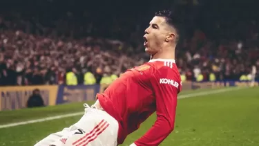 Cristiano Ronaldo celebró por primera vez en el 2022. | Video: Premier League