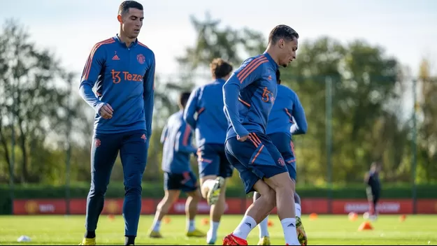 Cristiano Ronaldo volvió a los entrenamientos del Manchester United
