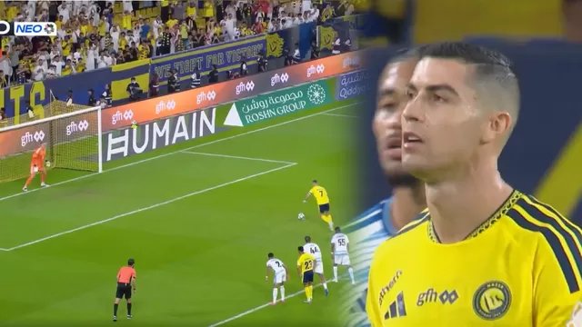 Cristiano Ronaldo no pudo convertir desde los doce pasos en el duelo entre Al Nassr vs Neom FC / Fuente: N Deportes