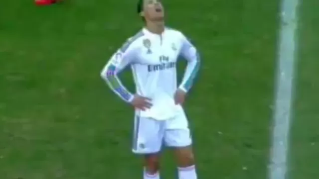 Cristiano Ronaldo y su desesperación tras el cuarto gol del Atlético