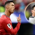 Cristiano Ronaldo y su reacción cuando le preguntaron sobre récord de Messi Cristiano Ronaldo y su reacción cuando le preguntaron sobre récord de Messi