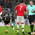 Cristiano Ronaldo y una terrible patada en el United vs. Newcastle que no fue roja