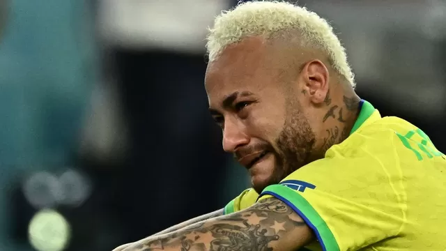 Croacia a semifinales: La reacción de Neymar tras la eliminación de Brasil