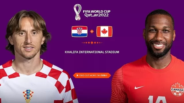 EN JUEGO: Croacia vs. Canadá se miden por el grupo F del Mundial Qatar 2022