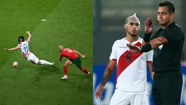 Clara falta de Amrabat contra Gvardiol. | Fotos: AFP/Video: Latina-DSports