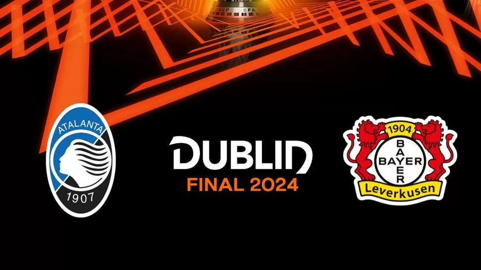 Bayer Leverkusen vs. Atalanta juegan la final de la Europa League 2024 en Dublín. | Foto: Europa League.