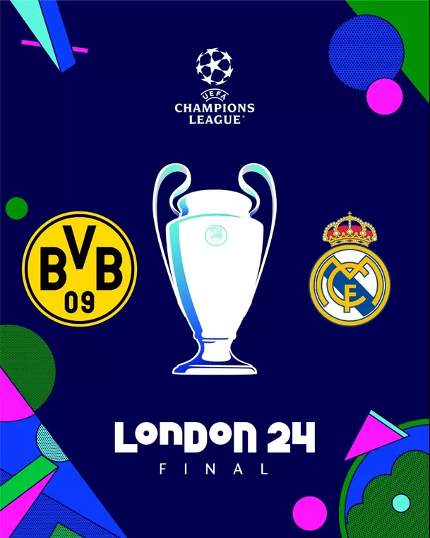 Real Madrid vs. Borussia Dortmund por la final de la Champions League 2023-2024. | Foto: Champions League.