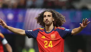 Cucurella aprovechó un rebote y anotó 4-0 de España vs Arabia Saudita
