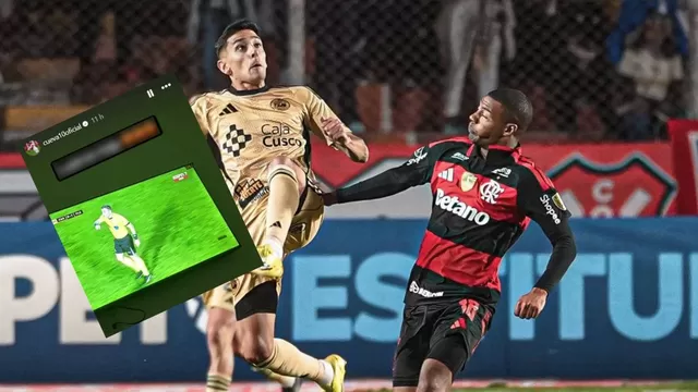 Christian Cueva explotó contra árbitro por gol anulado a Cusco FC contra Flamengo. | AD