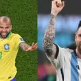 Dani Alves: &quot;Messi está en un momento brutal pero no podemos pensar en semis&quot;