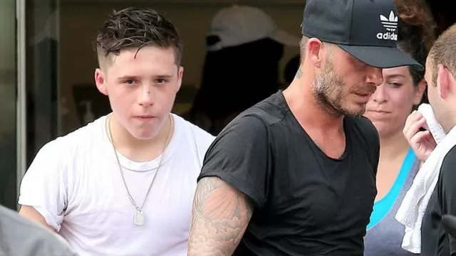 David Beckham y su hijo Brooklyn sufrieron accidente en su Audi