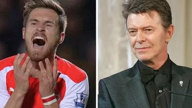 Aaron Ramsey y David Bowie