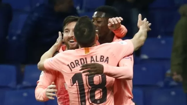 Dembélé anotó el 2-0 para el Barcelona en el &#39;derbi&#39; catalán | Foto: AFP.
