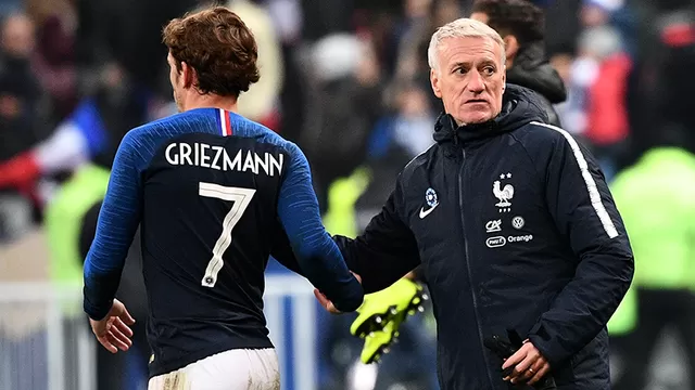 Griezmann y Deschamps son campeones mundiales. | Foto: AFP