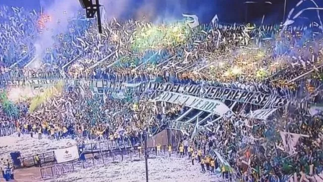 El descomunal recibimiento de los hinchas del Atlético Nacional