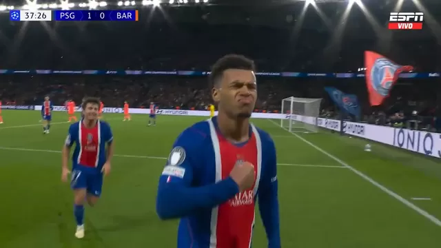 El extremo francés volvió a demostrar su magia para anotar el primero del PSG vs Barcelona por Champions. | ESPN