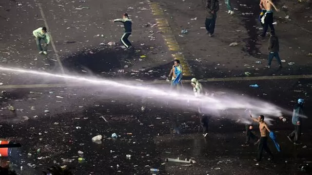 Detenidos, pedradas y saqueos en el Obelisco tras final del Mundial
