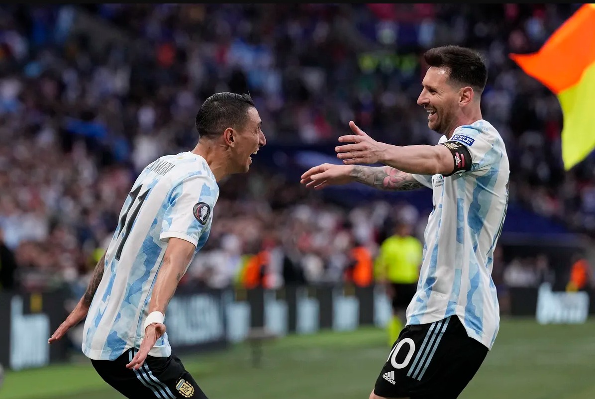 Ángel Di María y Lionel Messi | Foto: La Nación