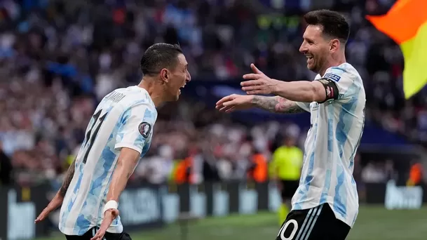 Ángel Di María y Lionel Messi | Foto: La Nación