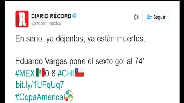 Diario mexicano y un inesperado mensaje tras el quinto gol de Chile-foto-2