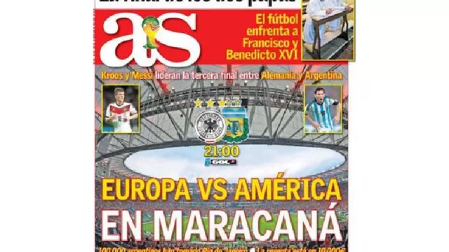 Diarios internacionales dedican sus portadas a la finalísima del Mundial-foto-6