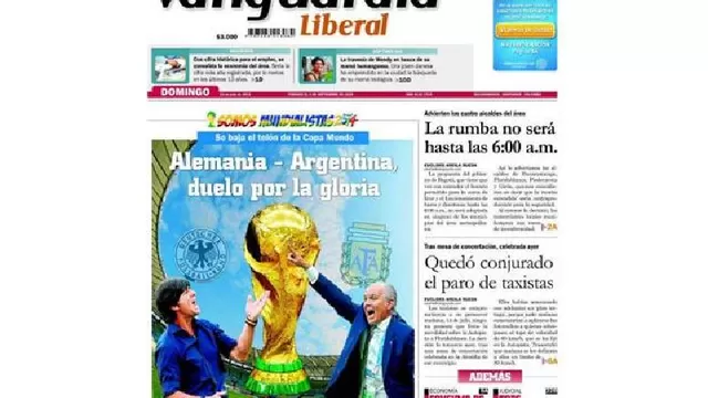 Diarios internacionales dedican sus portadas a la finalísima del Mundial-foto-11