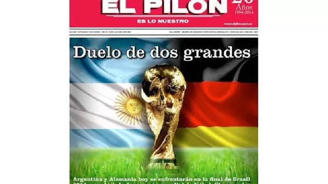 Diarios internacionales dedican sus portadas a la finalísima del Mundial-foto-12