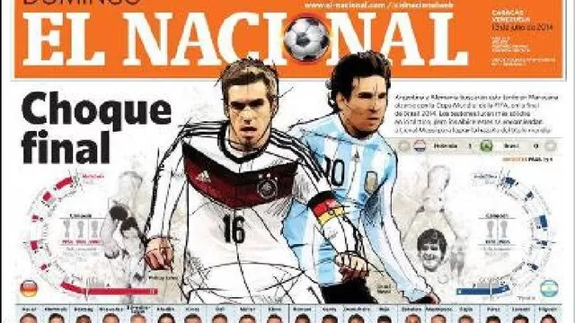 Diarios internacionales dedican sus portadas a la finalísima del Mundial-foto-17