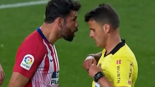 Diego Costa fue suspendido ocho fechas por su expulsión y Atlético apelará