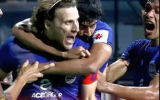 Diego Forlán anotó gol triunfal en India y hace líder al Mumbai City - Noticias de india