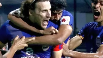 Diego Forlán anotó gol triunfal en India y hace líder al Mumbai City