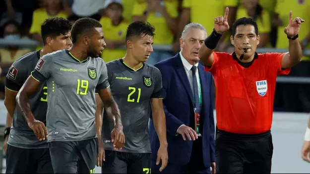 Diego Haro invalidó gol de Yerry Mina que le daba el triunfo a Colombia ante Ecuador