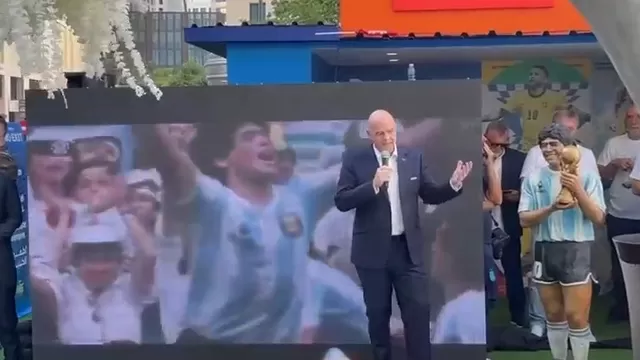 "¡Diego es inmortal!": Homenaje a Maradona en Qatar 2022