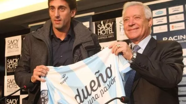 Diego Milito dejó el Inter de Milán y selló su regreso a Racing Club