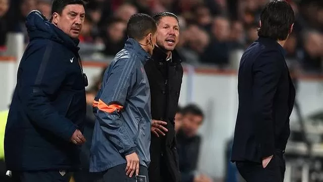 Diego Simeone y el DT del Leverkusen se encararon en pleno partido