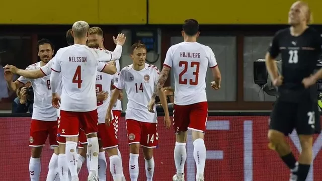 Dinamarca derrotó 2-1 en Austria y lidera su grupo en la Liga de Naciones