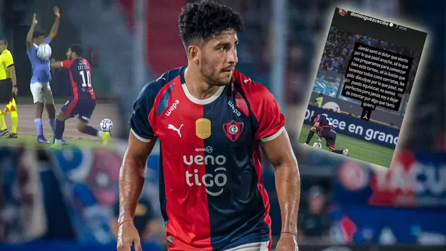 Cecilio Domínguez se pronunció tras la reacción que derivó en la roja para su equipo en la Libertadores. | AD