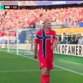 DOBLETE de Erling Halaand para convertir el 2-1 de Noruega sobre Irak