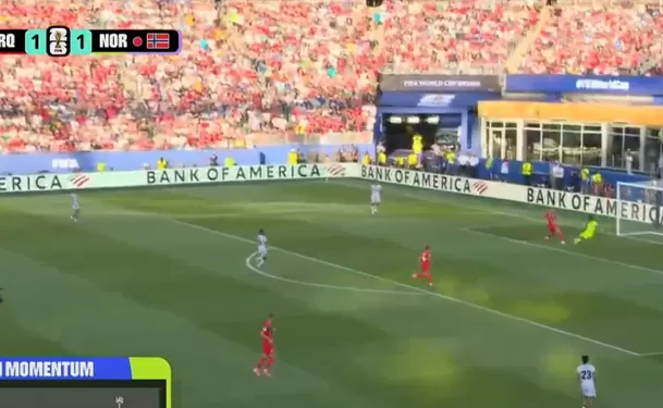 Así fue el gol de Erling Haaland para el 2-1 de Noruega sobre Irak Así fue el gol de Erling Haaland para el 2-1 de Noruega sobre Irak