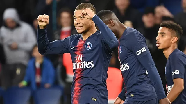 Con un doblete y récord de Mbappé, PSG goleó 3-0 a Nimes en la Ligue 1