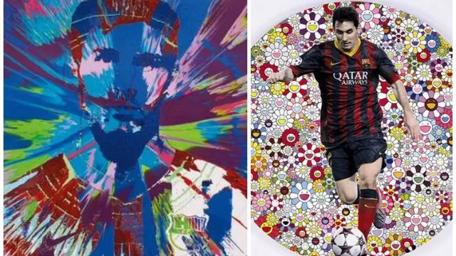 Dos retratos de Lionel Messi subastados en más de 1 millón de dólares