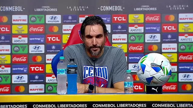 Diego Martínez, DT de Cerro Porteño, minimizó el empate de Sporting Cristal / Foto: ESPN