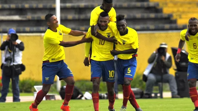 Ecuador goleó 3-0 a Colombia y quedó a un paso del Mundial Sub 20